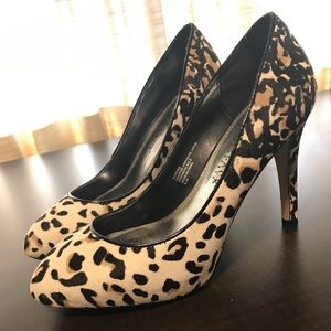 Calf hair heels